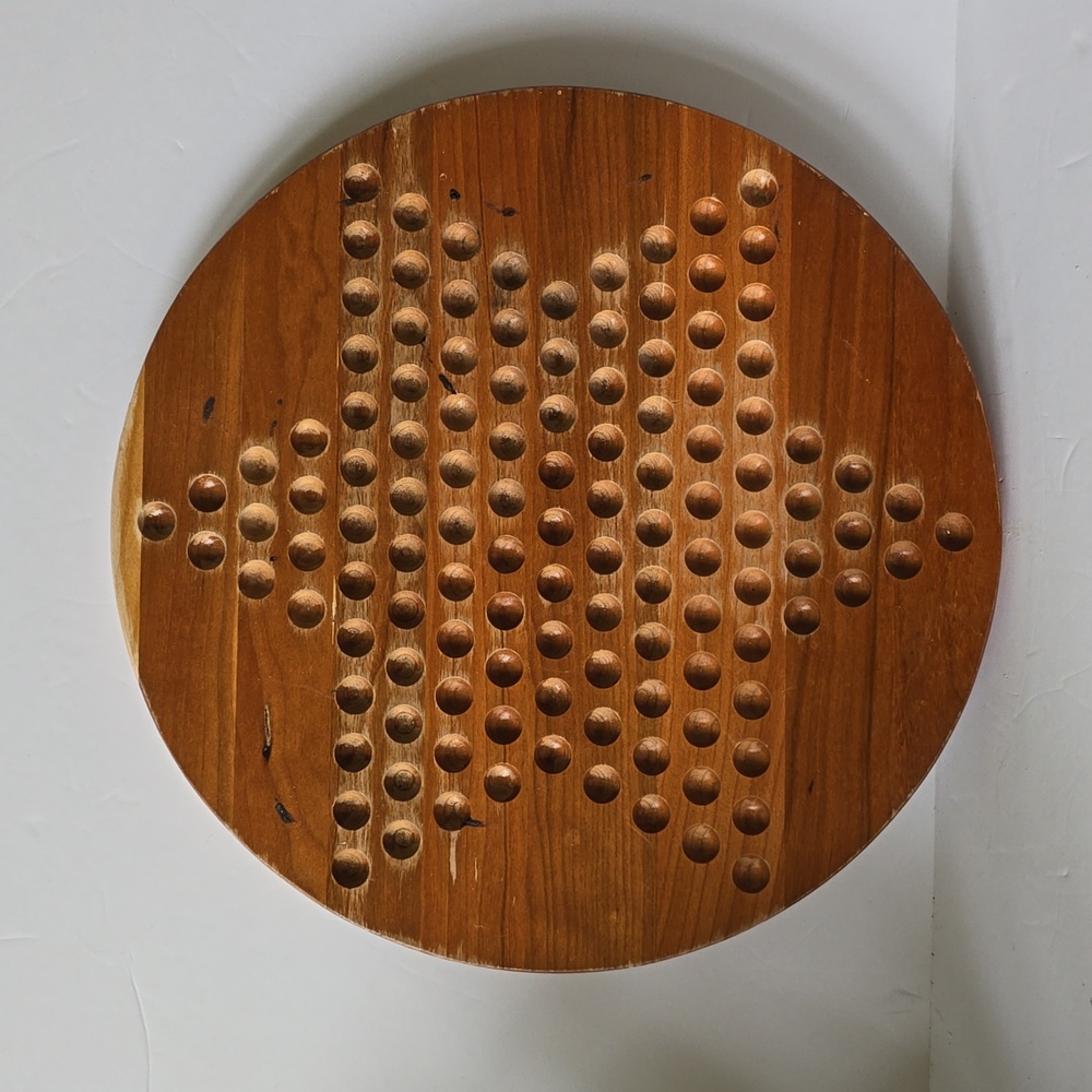 Wooden Chinese Checkers Game Board Vermont Made Maple Landmark Woodcraft Company - Picture 10 of 12
